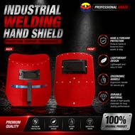 Industrial Welding Hand Shield Face Shield Welding Mask Arc Welding (Red)