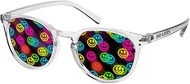 HI-LITES Smiley Special Effect Light Changing/Light Diffraction Glasses - Smiley Face Effect Lenses 