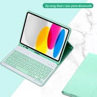 iPad 11th Gen 11 Inch 2025 A16 Ốp Lưng Có Bàn Phím Bluetooth Không Dây Có Thể Tháo Rời Giả Da Máy Tí