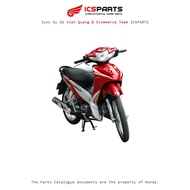 Plastic Set - Cover - 2011 Honda Wave 110S Red 340 K7 K8-B
