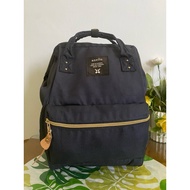 Cool preloved navy anello bagpack backpack