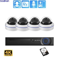 Gadinan 8MP 4K ระบบกล้องวงจรปิดตรวจจับใบหน้าชุดอุปกรณ์ NVR กล้องวิดีโอ CCTV โดมกลางแจ้งเฝ้าระวัง Xme