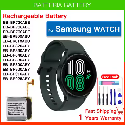 Genuine New Battery For Samsung Galaxy Watch Gear Live/S2 Classic/Gear S4/Gear 1/Active 1 2 3/ Watch