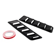 2Pcs Universal คาร์บอนไฟเบอร์สไตล์ Hood Vents สำหรับ Mustang Air Flow Intake Hood Self-Adhesive Louv