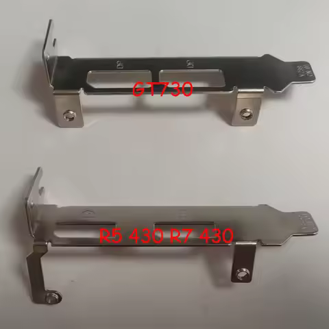 1Pcs For DELL HP AMD R5 430 R7 430 GT730 DP+DP Graphic Card I/O Shield BackPlate Blende Bracket