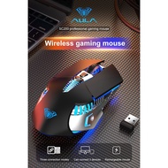 ㍿□❈AULA SC200 Rechargeable Bluetooth Wireless Mouse with 3 Modes (BT5.0, BT3.0 and 2.4G) Easy-Switch