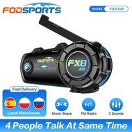GlobeTrove Fodsports FX8 AIR Motorcycle Intercom Helmet Bluetooth Headset4 Rider InterphoneFM Radio3