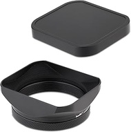 Black Metal Lens Hood for Fujifilm X100VI Fuji X100V X100F X100T Camera Accessories Haoge LH-X200B w