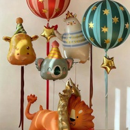 [Ready Stock] Circus Theme Birthday Party Decoration Balloon 4d Striped Planet Children's Birthday B