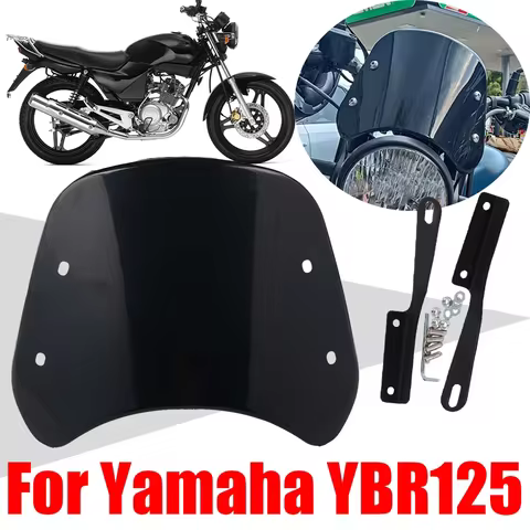 For Yamaha YBR125 YBR125K YBR 125 K G 125K 125cc YBR125G Accessories Retro Windscreen Windshield Win