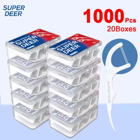 1/3/6/20 Box Portable Disposable Dental Floss Plastic Toothpick High-tension Dental Floss Stick Dent