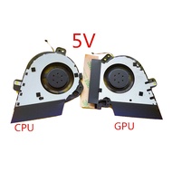 CPU GPU Cooling Fan FOR ASUS ROG GU502DU GU502GV GU505 GA502D 5V