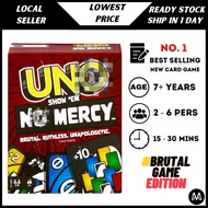 Uno No Mercy Card Game Collection All Wild Flip Dare Minecraft  for Family Friends Tabletop Board Ga