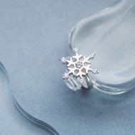 雪花 絲巾扣 925銀