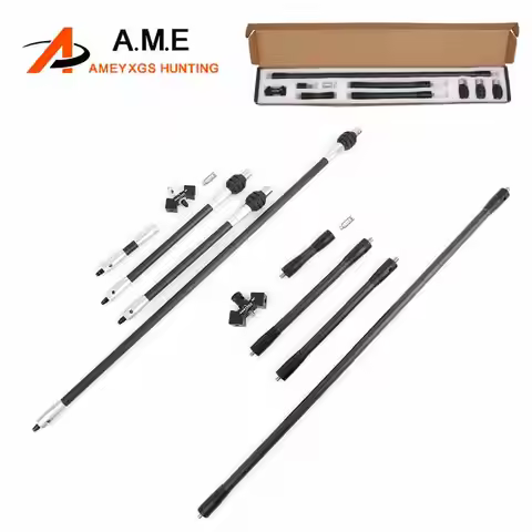 Archery Balance Bar 3K Carbon Fibre 30 28 12 10 5 4 inch Rod 40°/45° V-bar Recurve Bow Stabilizer Sy