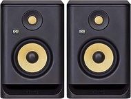 KRK RP5 Rokit 5 G4 Professional Bi-Amp 5" Powered Studio Monitor Pair, Black
