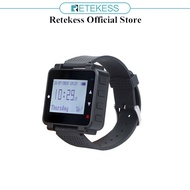 Retekess T128 Restaurant Pager System Customize Wrist Watch Pager Buzzer Rechargeable Caregiver Page