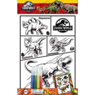 Jurassic World 3d Coloring Stickers