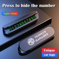 MG Noctilucent Hidden Parking Number Plate Car Creative Interior Decorations for MG MG3 MG5 MG6 MG7 
