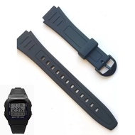 Watch band For Casio G-Shock W-800H W-217H AQ-S800W Resin Rubber Convex Joint 18mm Bracelet watch ac