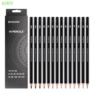 QIWEN Sketch Pencil Set, Smooth Writing HB 2H 4H B 2B 3B Graphite Pencil, Journal Professional 4B 5B
