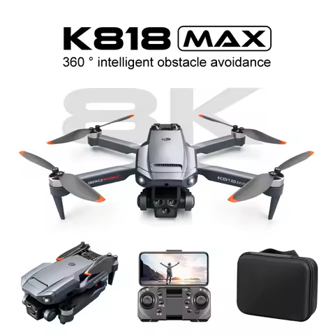 New K818 Max Dron 4K Professinal Three Cameras 8K Wide Angle Optical Flow Localization Four-way Obst
