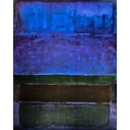 Berkin Arts Mark Rothko Giclee Canvas Print Paintings Poster Reproduction Blue Green and Brown