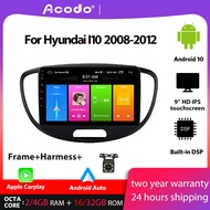 ACODO 2+32G Android 10.0 Car Radio Multimedia Player For Hyundai I10 2008-2012 Navigation GPS 2 din
