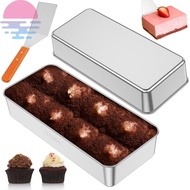 Set of 2 Bread Tin Stainless Steel Easy Release Loaf Tin Cake Loaf Pan for Baking Roasting SHOPCYC73