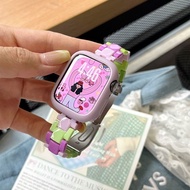 Iwatch Suitable for S10 Apple Watch s8s9se7 Strap applewatch Dopamine Resin iwatch Suitable for S10 
