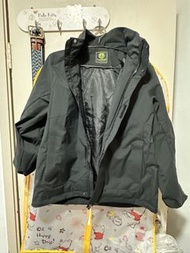 LeaveLand黑色外套（有帽可拆）