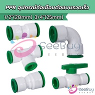 SUY Connector PPR Water pipe Valve Gate DN15 DN20 Equipment Door fitting
