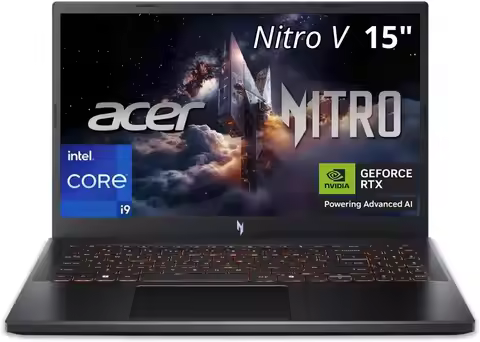 acer Nitro V 15 Gaming Laptop 15.6 FHD IPS 165Hz Display 32GB DDR5 RAM 1TB SSD Thunderbolt Wi-Fi 6E 