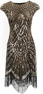 Women 1920s Costume Flapper Dress Vintage Fringed Gatsby Costume Roaring 20s Dress Sequin Flapper Fancy Dress