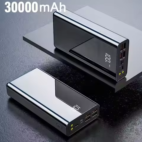 Portable Charger 30000mah Power Bank, USB-C (22.5W) Fast Charging Battery Pack Portable Phone Charge