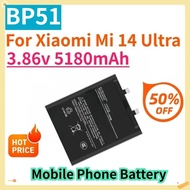 For Xiaomi Mi 14 Ultra Li-Polymer BP51 3.86v 5180mAh Mobile SmartPhone Replacement Battery