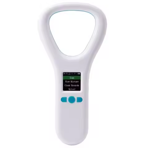 SQPP-New W91E 134.2Khz/125KHZ Animal Chip Reader For Dogs Cat Chip Scanner Pet Chip Reader