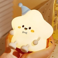 USB Rechargeable Night Light USB Rechargeable Night Light Silicone Nursery Touch Lamp Portable Star 