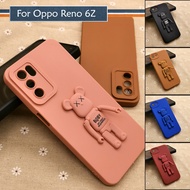 Oppo Reno 6Z 5G Reno6 Z Simple Back Silicone Soft TPU Case Cover Casing Phone Mobile Cute Colorful B