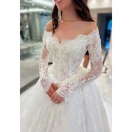 Lace Wedding Dress Manga Ball Gown Vintage Civil customized