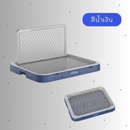 ที่รองฉี่สุนัข 2 ชั้น ห้องน้ำสุนัขขนาดใหญ่ ถาดฝึกฉี่ ใช้งานง่าย ทำความสะอาดสะดวก เหมาะสำหรับทุกบ้าน