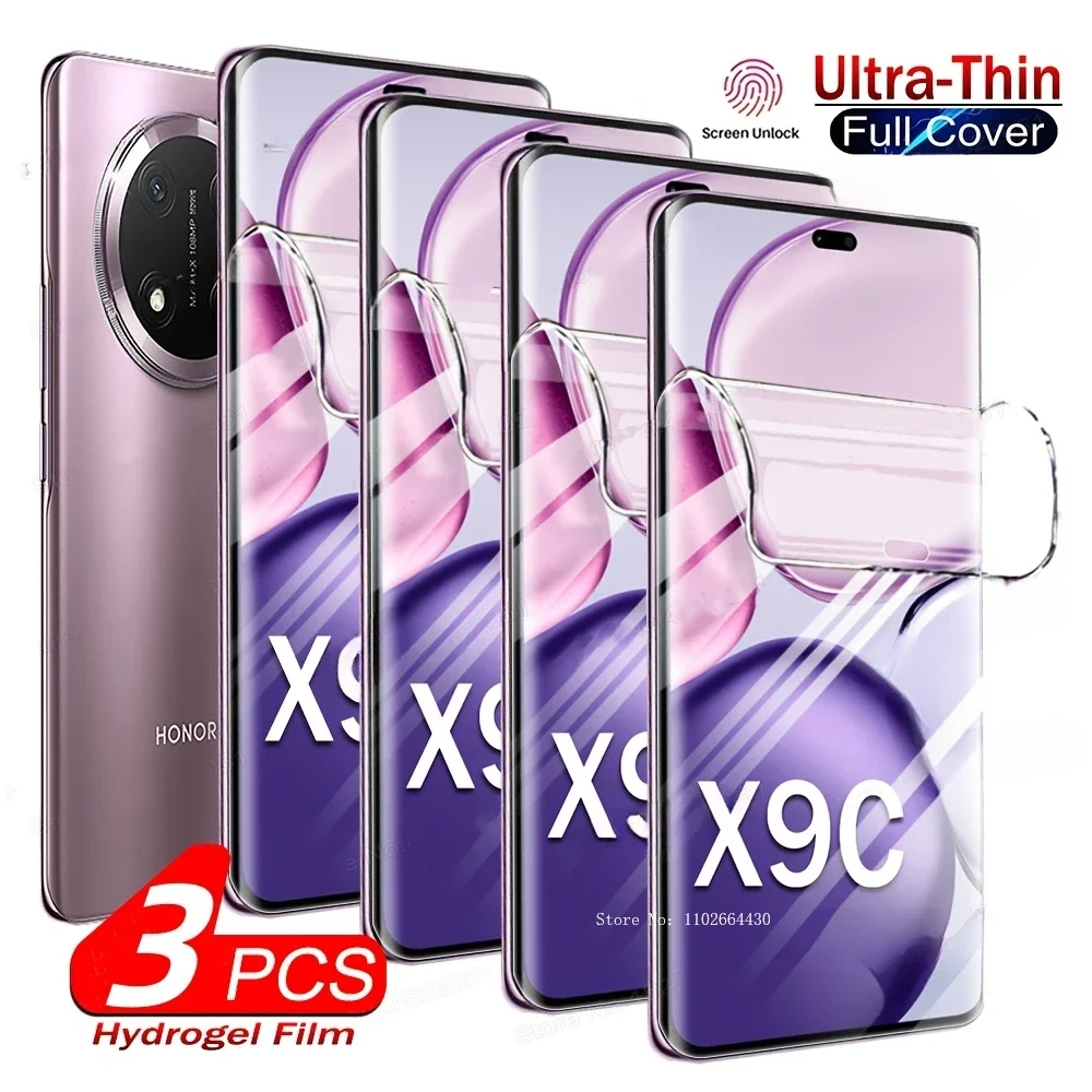4Pcs Ultra Clear Hydrogel Film for Honor X8B X8A X7C X7B X7A X6B Screen Protectors for Honor X6A X5B
