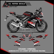 R15 V3 Livery Yamaha Gp Racing Striping Decal / R15 V3 Motorcycle Decal / Accessories Sticker List V