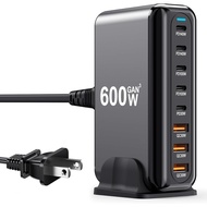 600W USB C Charger 100W USB C Charger Block, GaN III 8-Port Fast Charging Station Hub,PD 3.1 140W La
