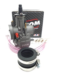 Karburator Karbu Pwk kotak 28 30 Panom Black Silver Series Easy Setting free Karet intek Pj mj jarum