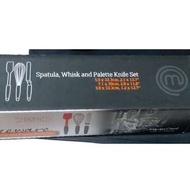 MasterChef 矽膠抹刀、攪拌器、刮刀套裝三件烘焙用具 silicone spatula whisk palette knife set