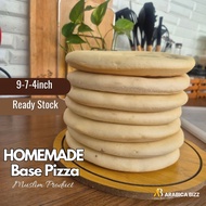 Base Pizza 7inch 9inch | Pitta Bread | Mini Pizza | Mini Burger | Halal Product Muslim Homemade