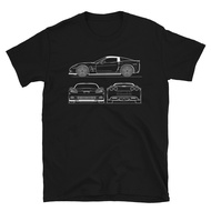 Corvette Zr1 Supercar Mens T Shirt C6 Chevy Blueprint Racing Car Tee 100% Cotton