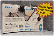 (全新行貨現貨)Momax GOLINK USB-C Apple Watch手錶充電器UD28、原裝行貨1年保用、收據