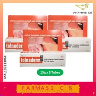 Tolnaderm Solubilised Tolnaftate 1% Cream 15g x 3 Tubes (TRIPLE) EXP:04/2026